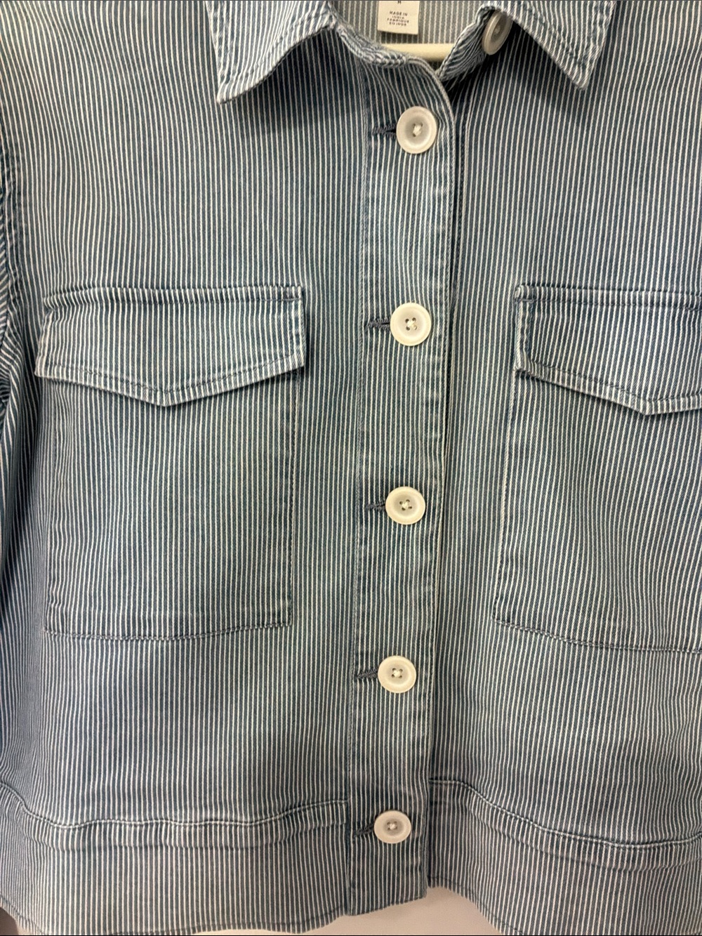 Caslon Railroad Striped Jacket